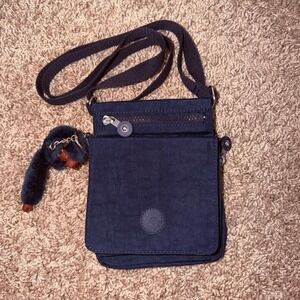 Navy blue Kipling crossbody bag